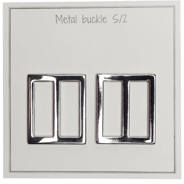 Go Handmade Boucle en métal 31 x 28 mm, Argent