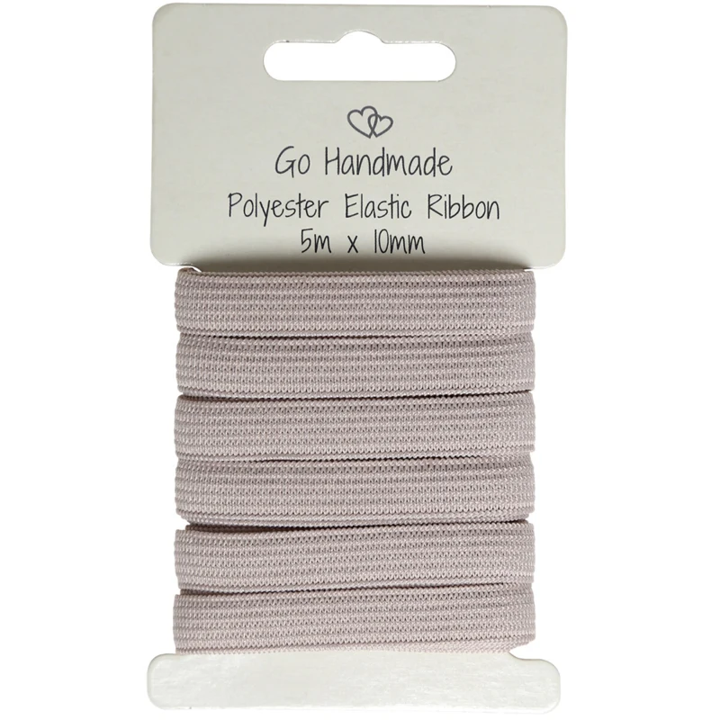 Go Handmade Elastiekband: 5 m x 10 mm, Paddenstoel