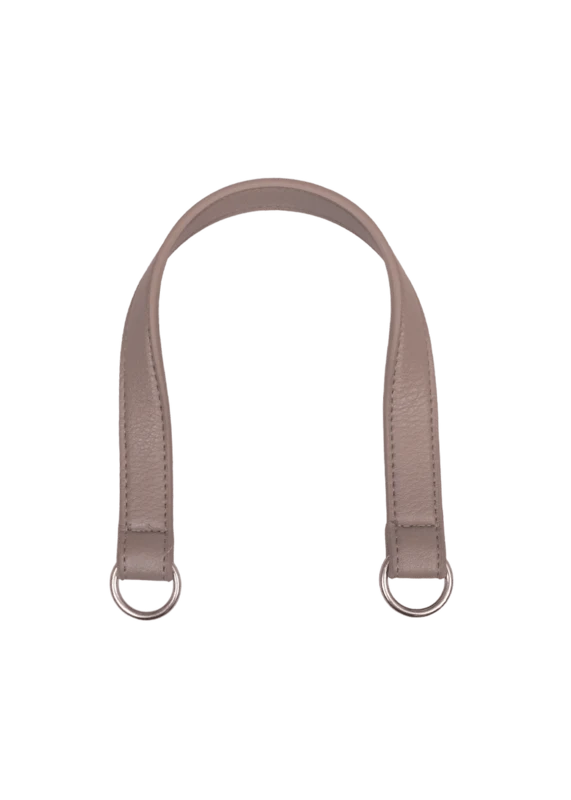 Go Handmade Tashengsel met O-ring: Beige/zilver