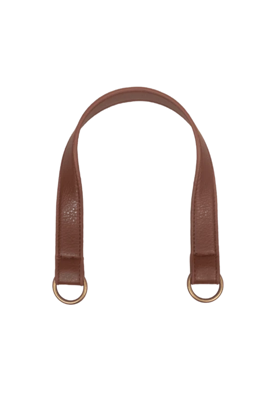 Go Handmade Tashengsel met O-ring: Bruin/brons