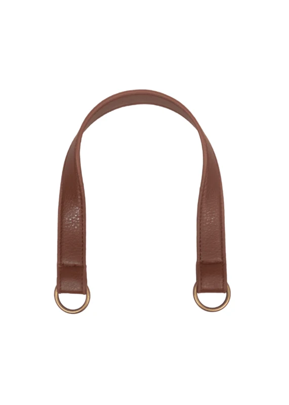 Go Handmade Tashengsel met O-ring: Bruin/brons