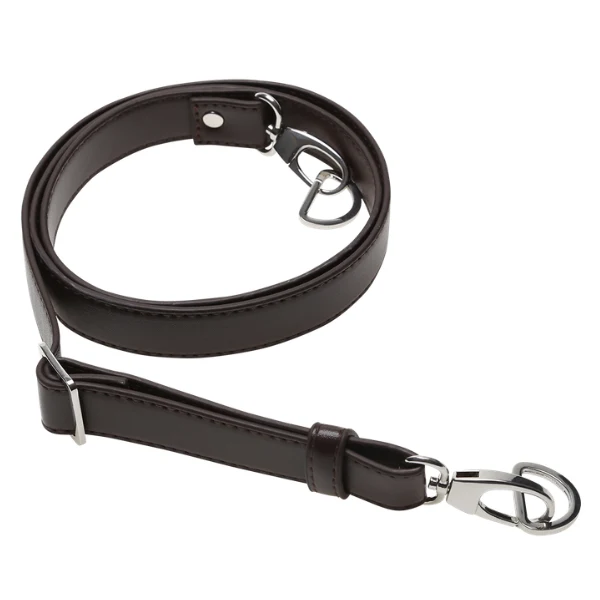 Go Handmade Bandoulière pour sac 130 cm 25 mm, Noir, Argent