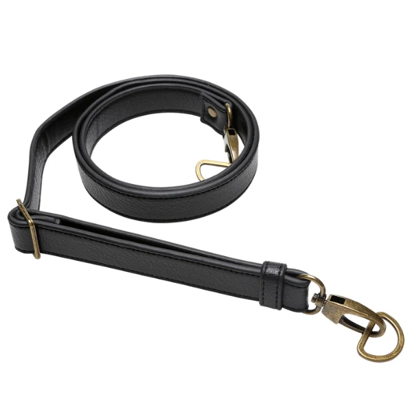 Go Handmade Bandoulière pour sac 130 cm 25 mm, Noir, Bronze