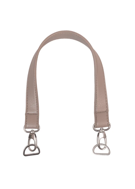 Go Handmade Anse de Sac avec Mousqueton et Anneau en D Beige/Argent