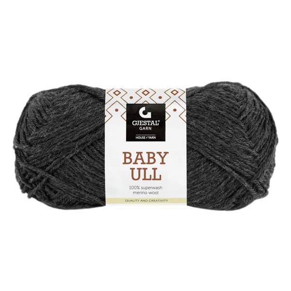 Gjestal Baby Ull 8556 Gris anthracite