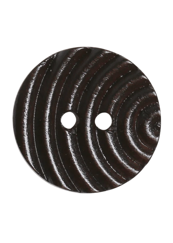 Go Handmade Houten knopen - Bladlijnen: 18 mm