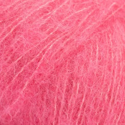 DROPS BRUSHED Alpaca Silk 31 Rose vif (Uni colour)