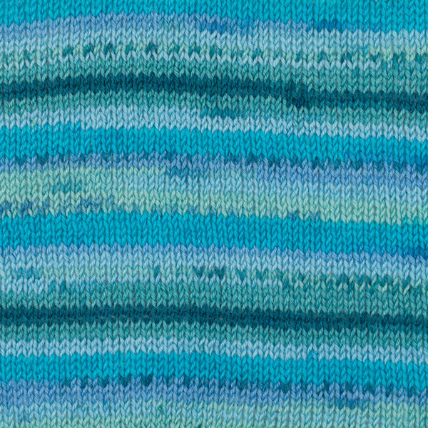 DROPS Fabel Print 340 Lagon bleu