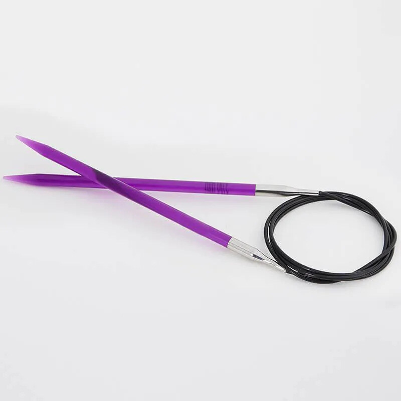 Aiguilles Circulaires Fixes 100 cm 5,00 mm Violet