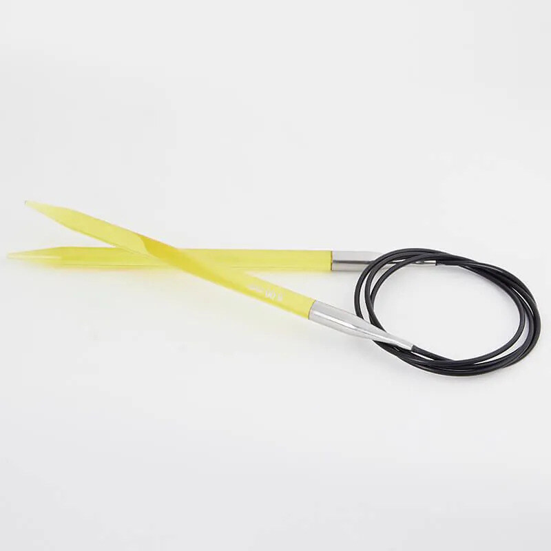 Aiguilles Circulaires Fixes 100 cm 6,00 mm Jaune