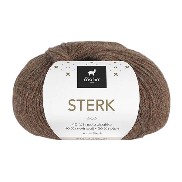 Du Store Alpakka Sterk 896 Marron chaud chiné