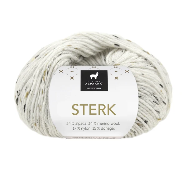 Du Store Alpakka Sterk 929 Witte tweed