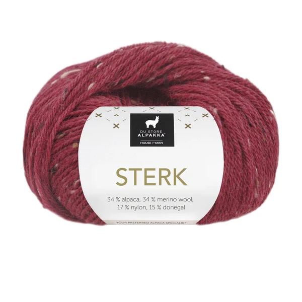Du Store Alpakka Sterk 934 Dieprode tweed