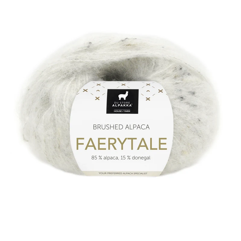Du Store Alpakka Faerytale 814 Witte tweed