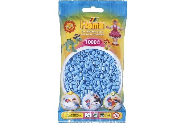 Perles Hama Midi, Couleur unie, 1000 pcs