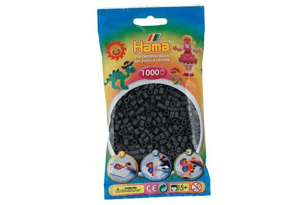 Perles Hama Midi, Couleur unie, 1000 pcs