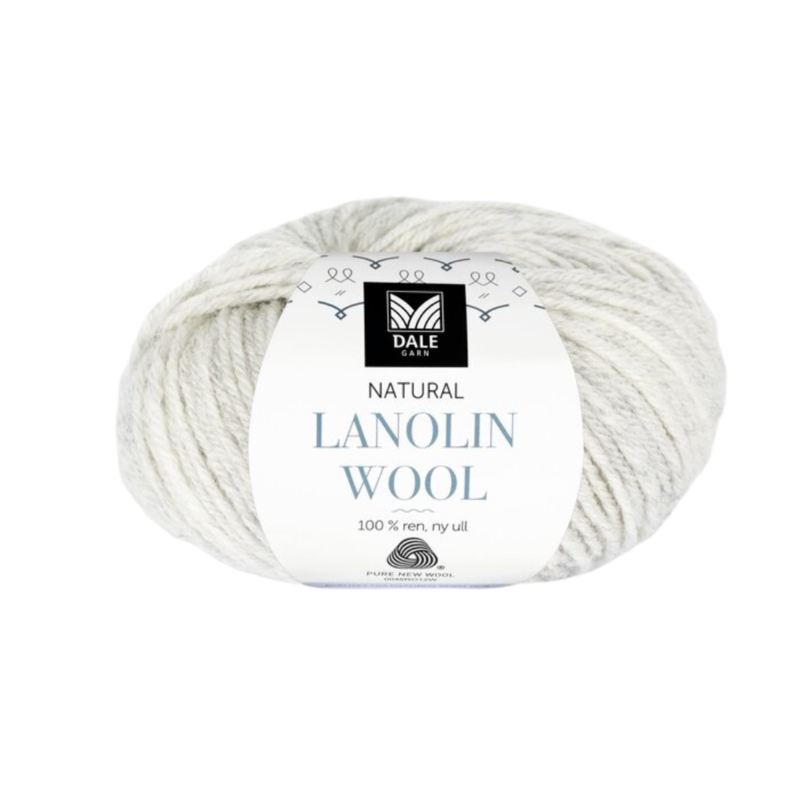 Dale Lanolin Wool 1421 Gris clair chiné