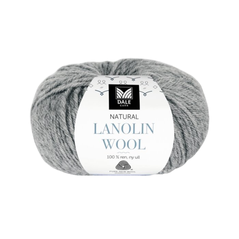 Dale Lanolin Wool 1420 Gris chiné