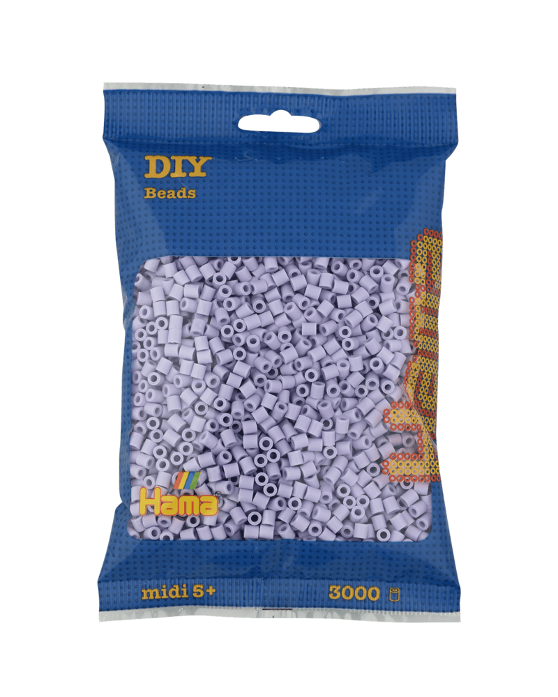 Perles Hama Midi, Couleur unie, 3000 pcs 201-106 Lavande clair