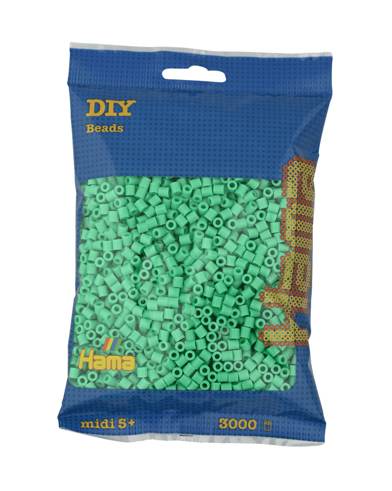 Perles Hama Midi, Couleur unie, 3000 pcs 201-11 Vert clair