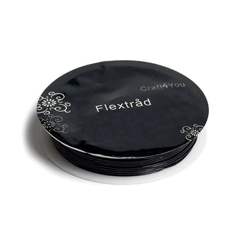 Flextråd 0,5mm, 8m Sort