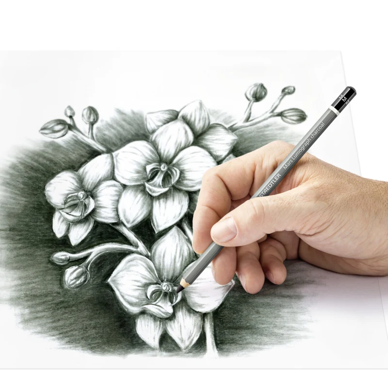STAEDTLER mars lumograph fusain & souche de dessin, 3 + 1 pc – Toepassing