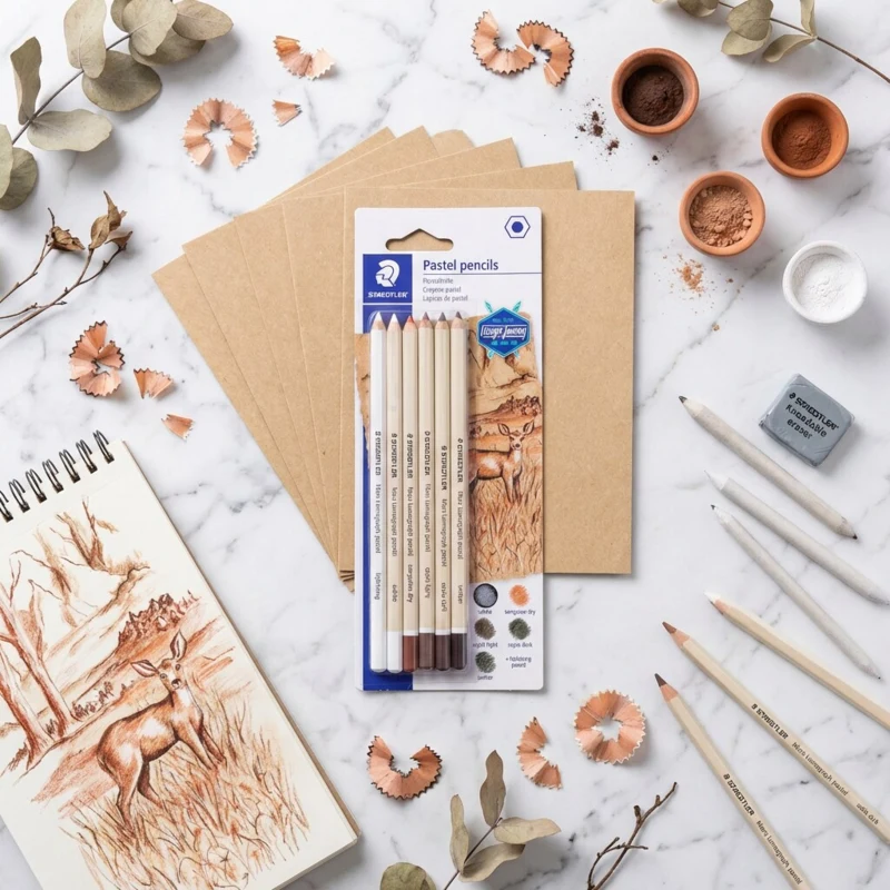 Crayons pastel STAEDTLER mars lumograph, 6 pcs – P-SBK6