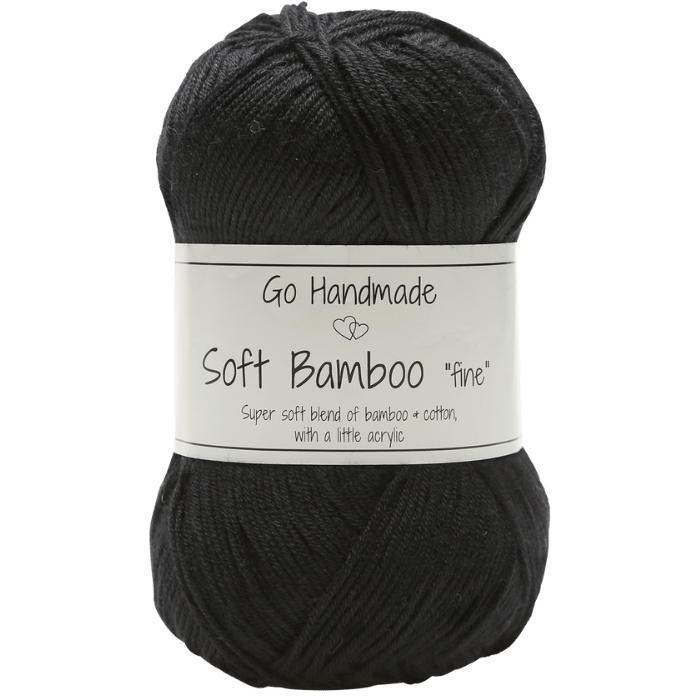 Go Handmade Soft Bamboo Fine 17424 Noir