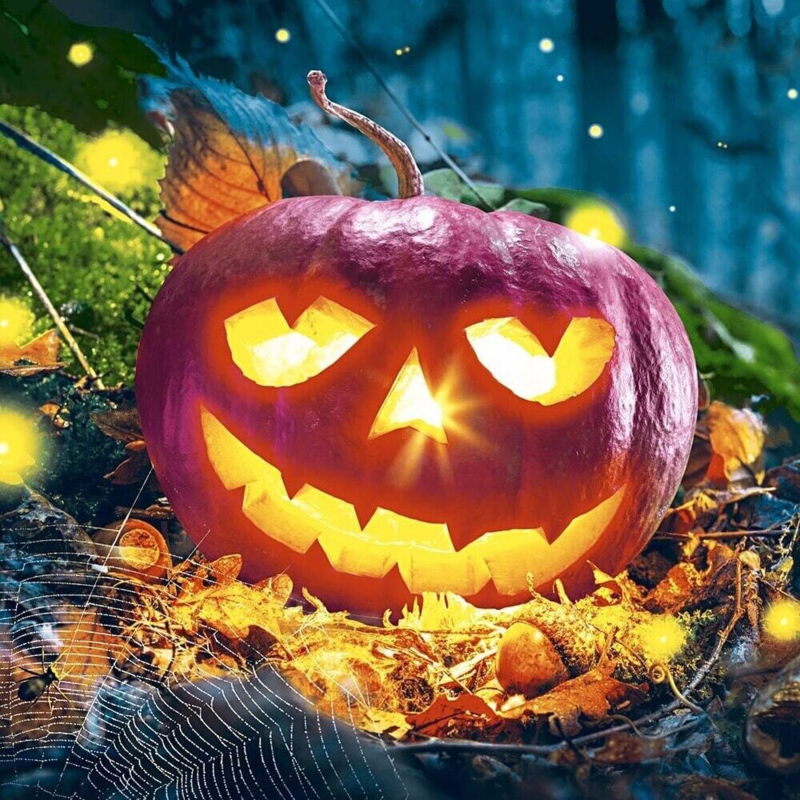 Serviettes, Halloween, 33x33 cm, 20 pcs. Citrouille