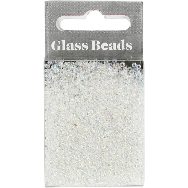 Rocailles, glaskralen 1,7 mm Wit