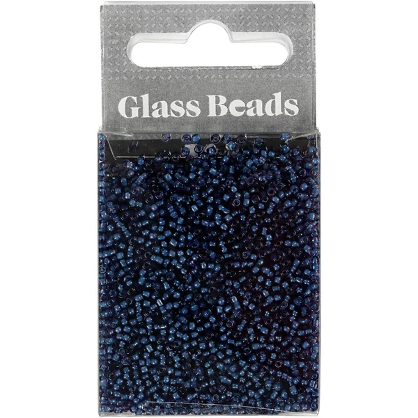 Rocailles, glaskralen 1,7 mm Donkerblauw