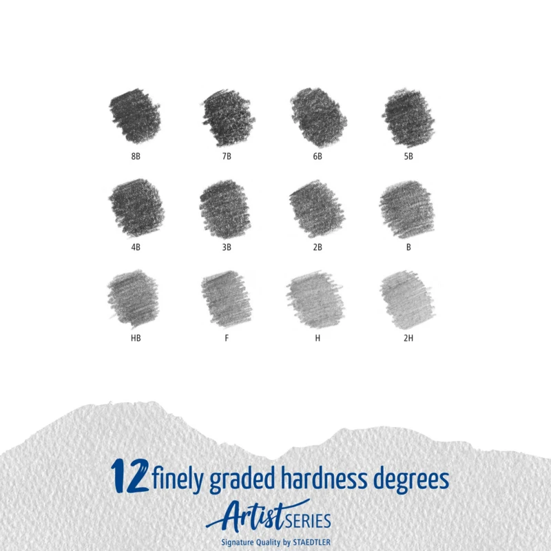 STAEDTLER Mars Lumograph Crayons, 12 pièces – Degree