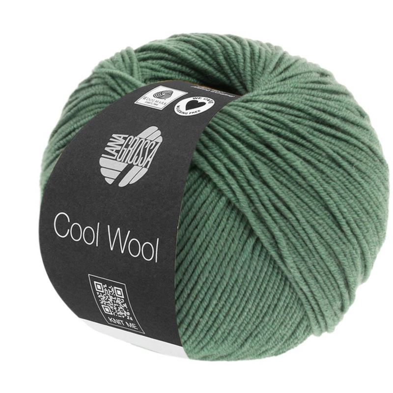 Lana Grossa Cool Wool 2021 Vert gris foncé