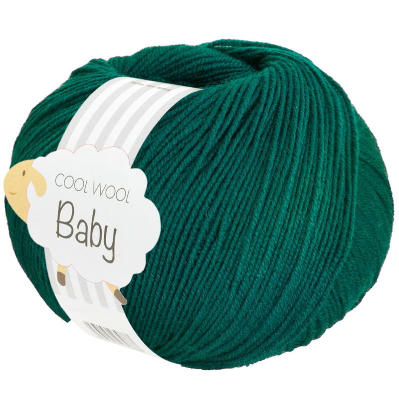 Lana Grossa Cool Wool Baby 320 Vert foncé