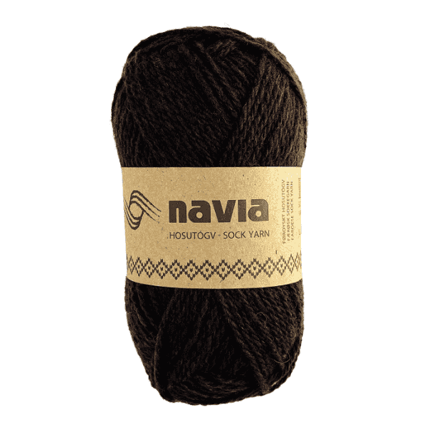 Navia Sock Yarn 505 Brun foncé