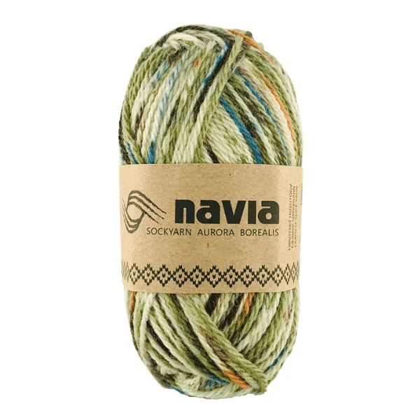 Navia Sock Yarn 520 Vert chiné