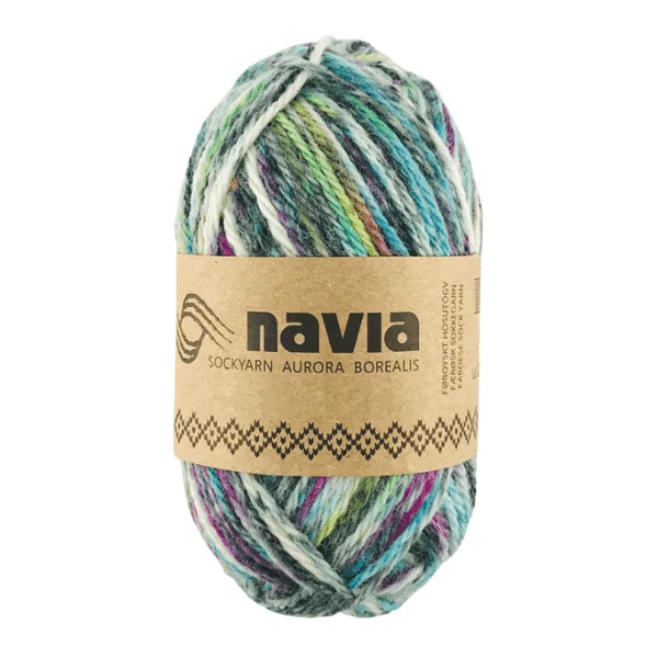 Navia Sock Yarn 521 Bleu chiné