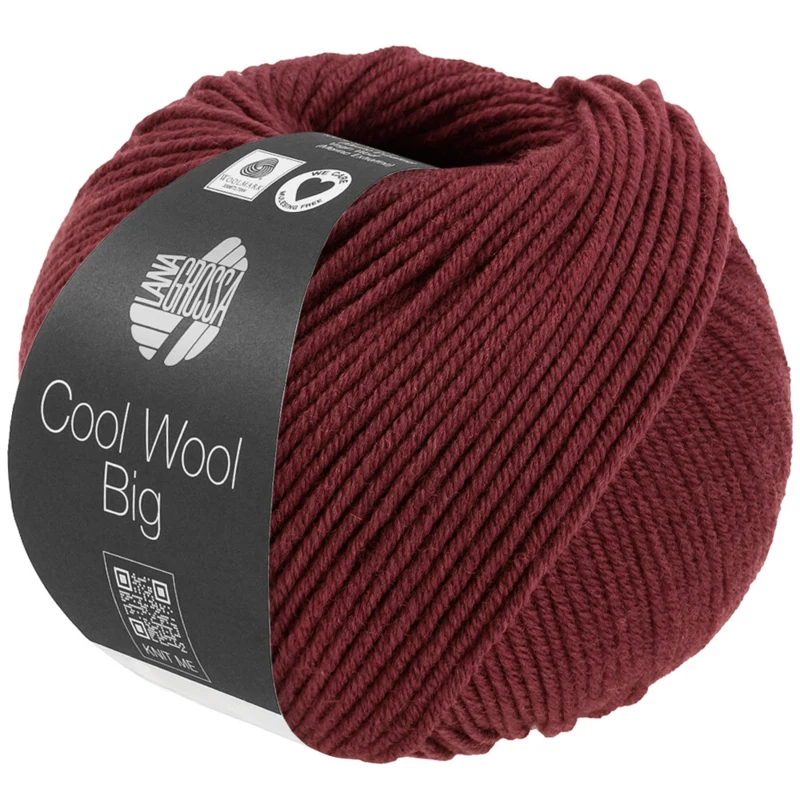 Lana Grossa Cool Wool Big 1700 Wijnrood gemêleerd