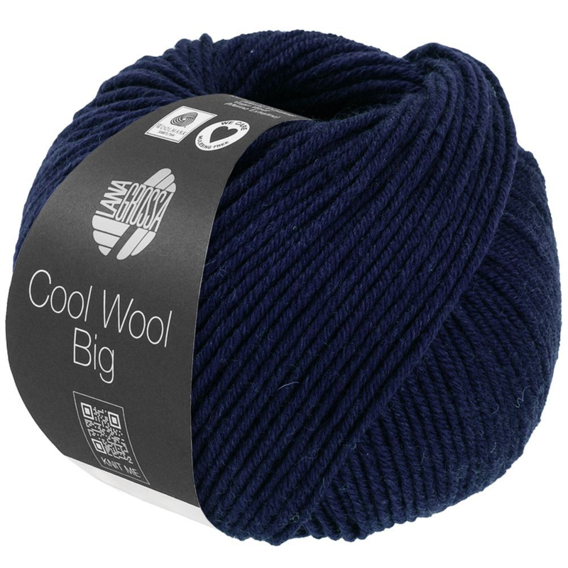 Lana Grossa Cool Wool Big 1694 Bleu nuit chiné
