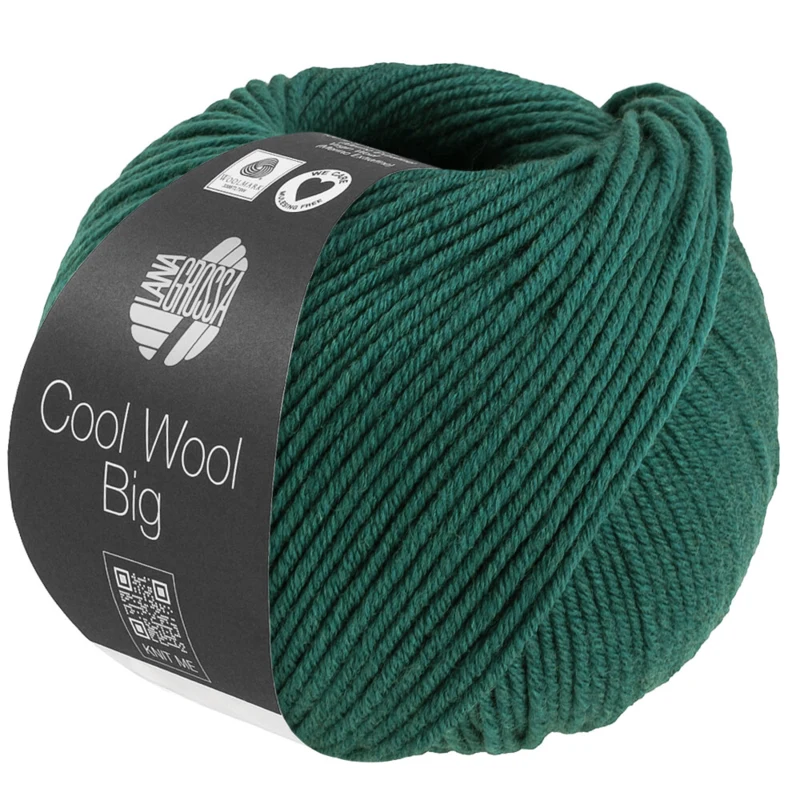 Lana Grossa Cool Wool Big 1705 Vert foncé chiné