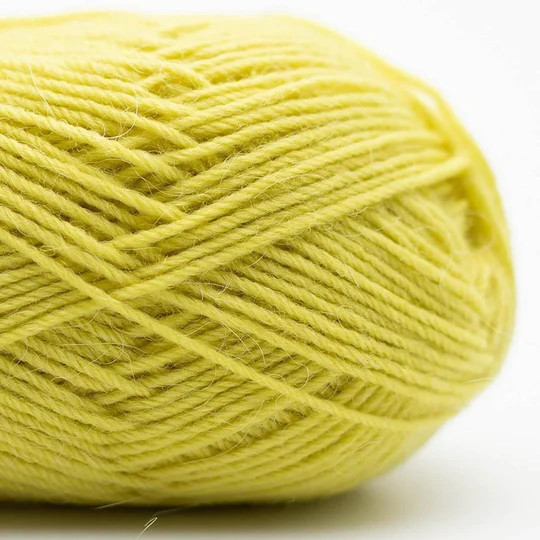 Kremke Soul Wool Edelweiss Alpaka 028 Vert jaune