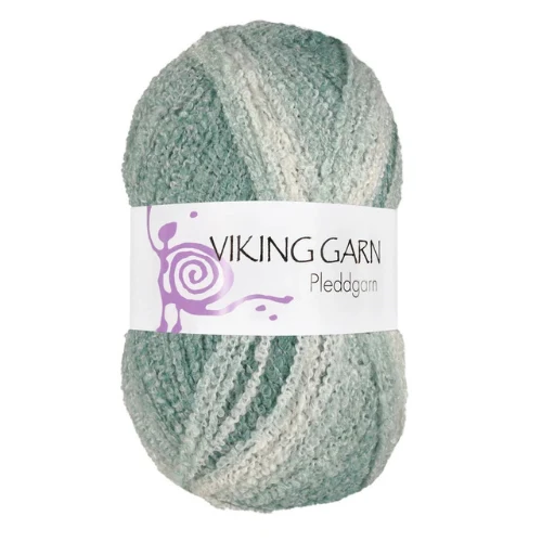 Viking Pleddgarn 736 Blanc/Pétrole