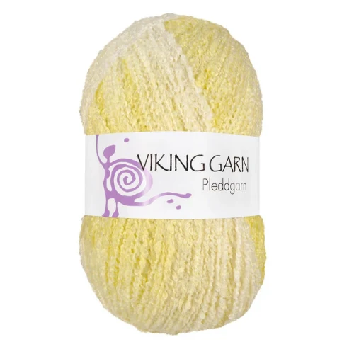 Viking Pleddgarn 745 Blanc/Jaune