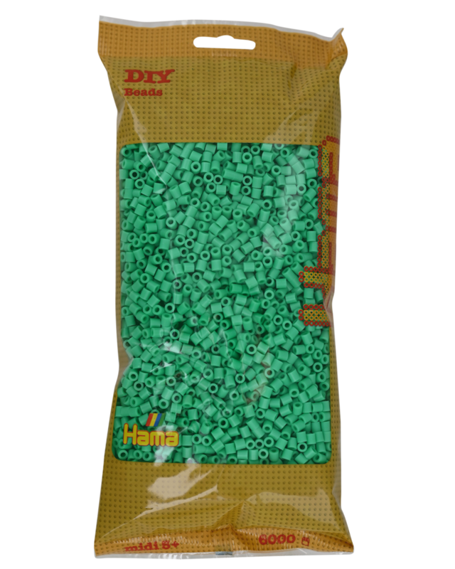 Perles Hama Midi, couleur unie, 6000 pièces 205-11 Vert clair