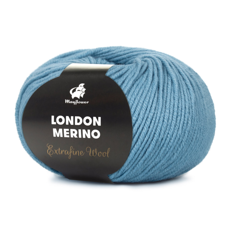 Mayflower London Merino 035 Bleu surfeur