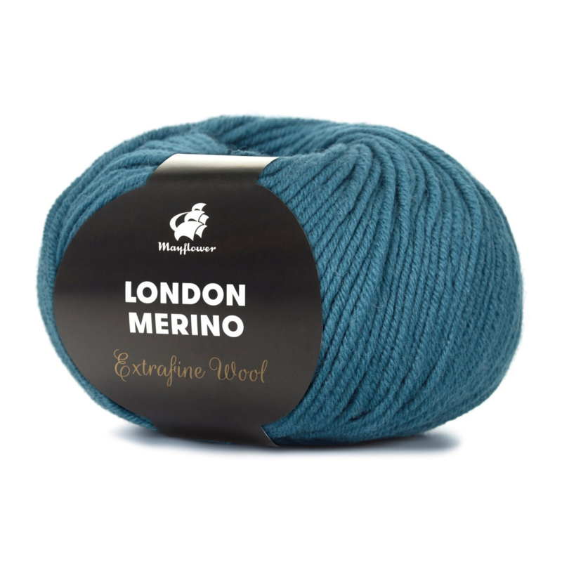 Mayflower London Merino 022 Bleu pétrole