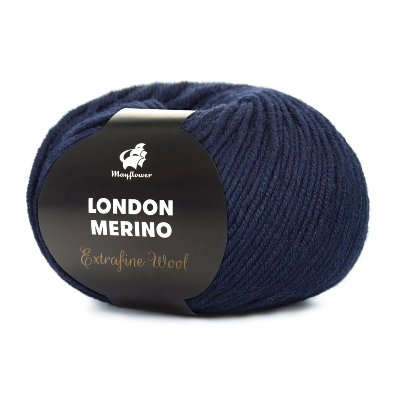 Mayflower London Merino 031 Bleu nuit