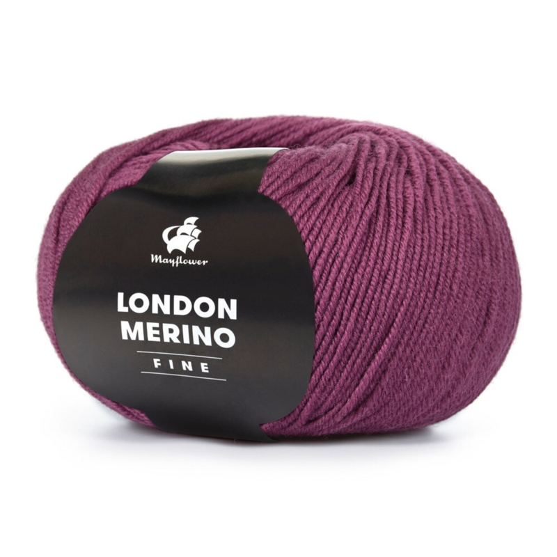 Mayflower London Merino Fine 014 Prune Viktoria