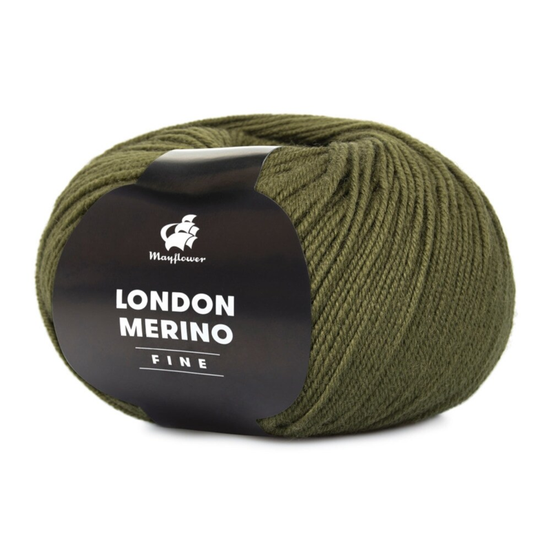 Mayflower London Merino Fine 025 Vert armée