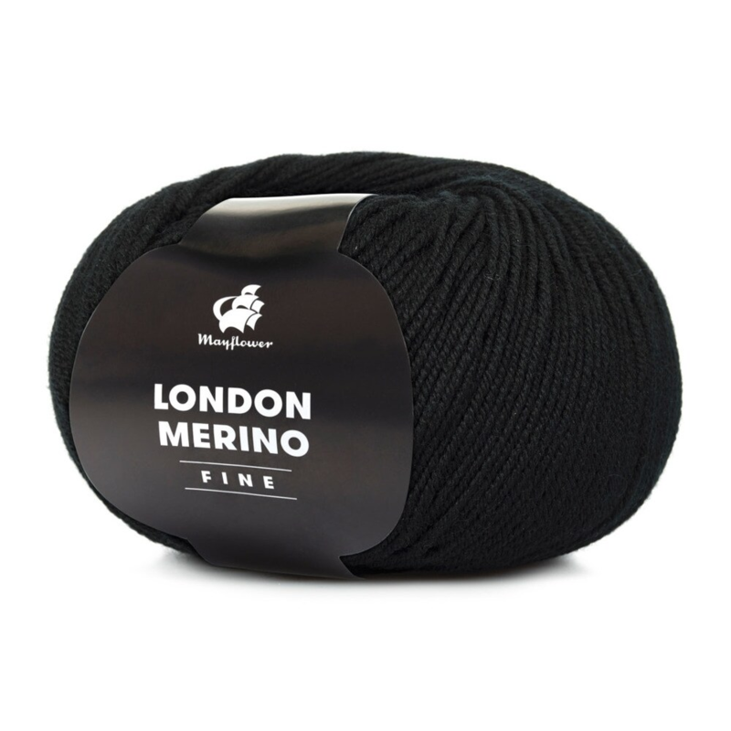 Mayflower London Merino Fine 040 Noir